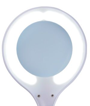 Увеличительная настольная лампа 230Vac 6W Ø100мм стекло, 5 диоптрий, SMD LED ML/9101LED-A