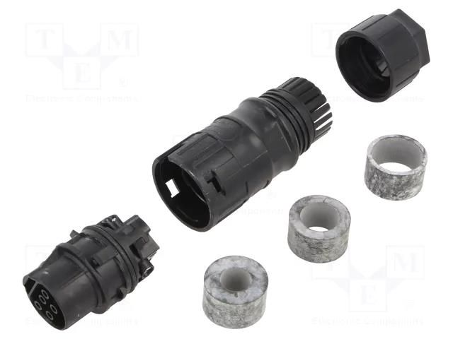 Connector: circular; socket; PRC; female; PIN: 5; 600V; latch; 35A PHOENIX CONTACT PRC5-FC-FS68-21HR