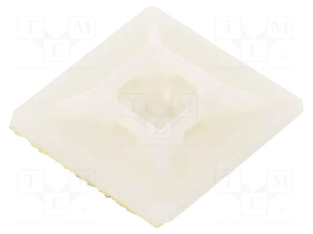 Holder; self-adhesive; polyamide; UL94V-2; natural; Ht: 7mm; L: 28mm BM GROUP BMB0902