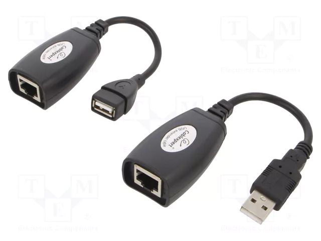 USB extender; USB 1.1; RJ45 socket x2,USB A socket,USB A plug GEMBIRD UAE-30M