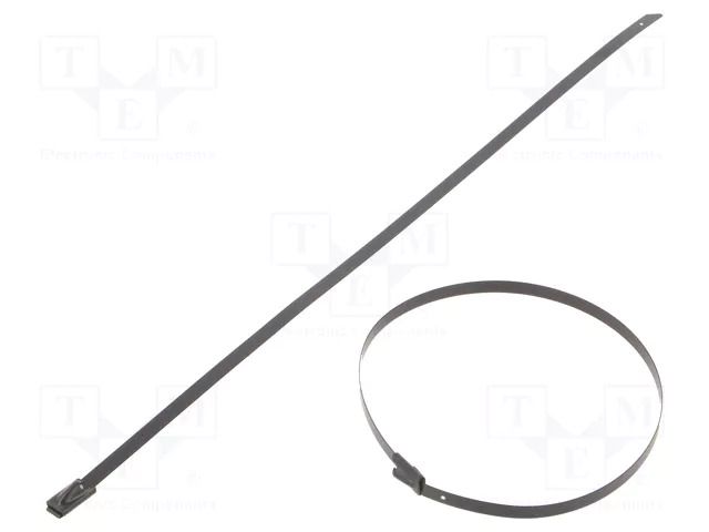 Cable tie; L: 260mm; W: 4.6mm; stainless steel AISI 304; 445N RAYCHEM RPG BC44-260
