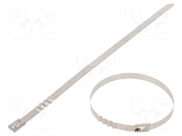 Cable tie; L: 260mm; W: 7.9mm; stainless steel AISI 304; 1112N RAYCHEM RPG BUZ74-260