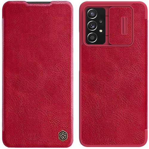 Nillkin Qin leather holster case for Samsung Galaxy A73 red, Nillkin 6902048237674