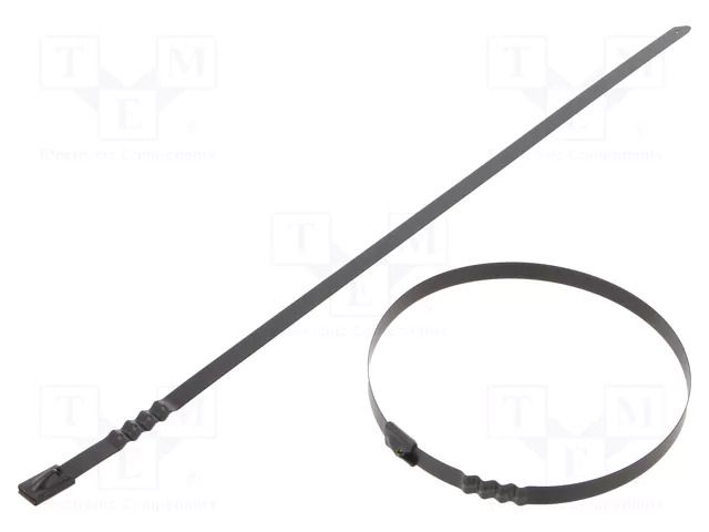 Cable tie; L: 360mm; W: 7.9mm; stainless steel AISI 304; 1112N RAYCHEM RPG BCZ74-360