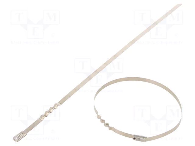 Cable tie; L: 260mm; W: 4.6mm; acid resistant steel AISI 316; 445N RAYCHEM RPG BUZ46-260