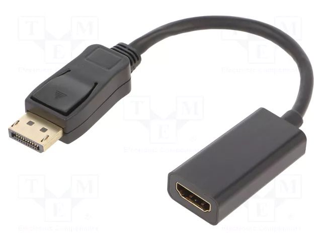 Adapter; DisplayPort plug,HDMI socket; DisplayPort 1.2; 100mm GOOBAY HDMI-DP-ADAP-01