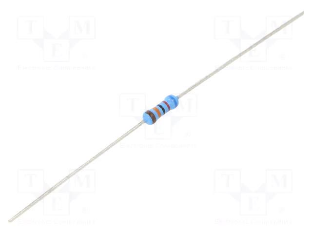 Resistor: thin film; THT; 620kΩ; 600mW; ±1%; Ø0.6x28mm; Ø2.5x6.5mm VISHAY MRS25000C6203FCT00