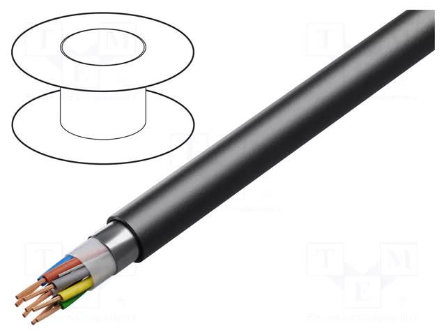 Wire; BiT RD-H(St)H Bd; 12x2x0.5mm2; Al-PET foil; LSZH; grey BITNER BITNER-S10053