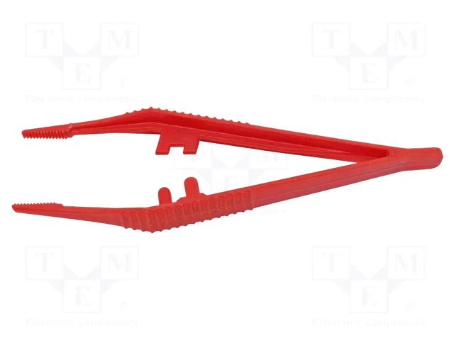 Tweezers; 130mm; Blade tip shape: flat; universal BERNSTEIN BRN-05-0030