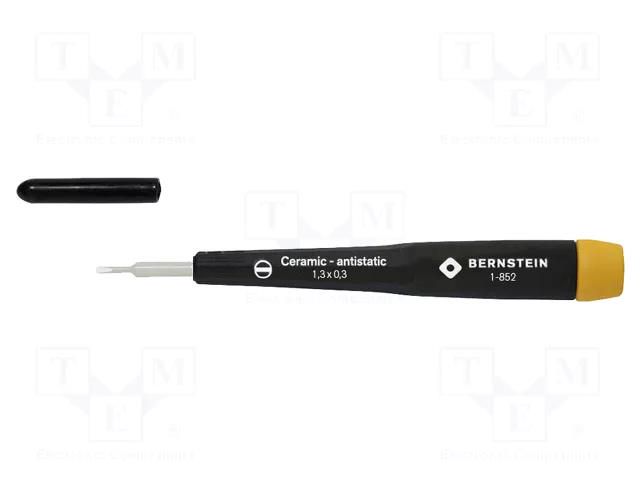 Ceramic trimmer; Bit: slot; Size: 1.3x0.3mm; Blade length: 20mm BERNSTEIN BRN-1-852