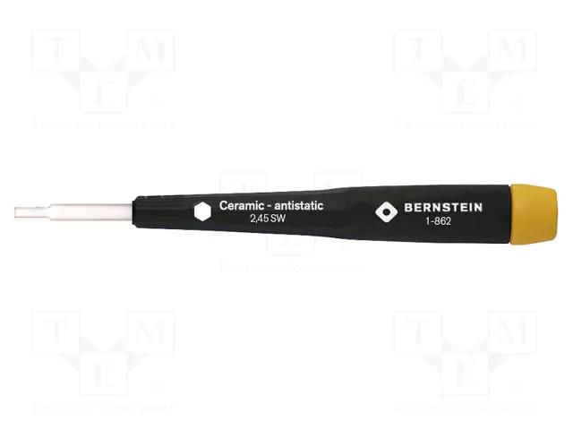Ceramic trimmer; Bit: hex key; Size: HEX 2.5mm; Blade length: 20mm BERNSTEIN BRN-1-862