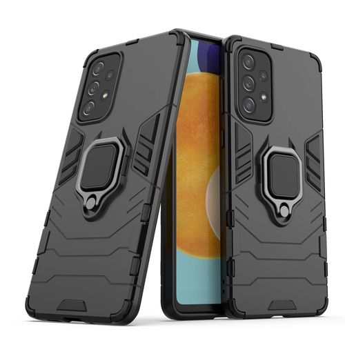 Ring Armor tough hybrid case cover + magnetic holder for Samsung Galaxy A73 black, Hurtel 5907769339950 5907769339950