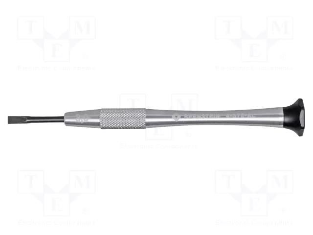 Screwdriver; precision; slot; 3x0.5mm; Blade length: 22mm BERNSTEIN BRN-4-375-AL