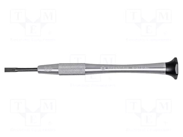 Screwdriver; precision; slot; 3x0.5mm; Blade length: 22mm BERNSTEIN BRN-4-375-AL