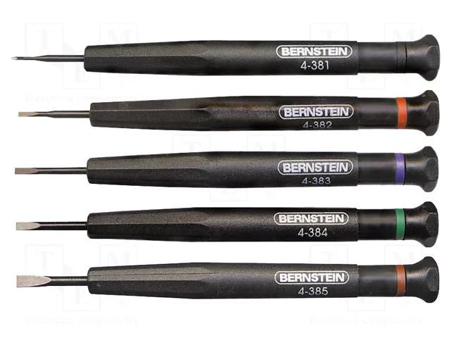 Kit: screwdrivers; precision; 5pcs. BERNSTEIN BRN-4-380