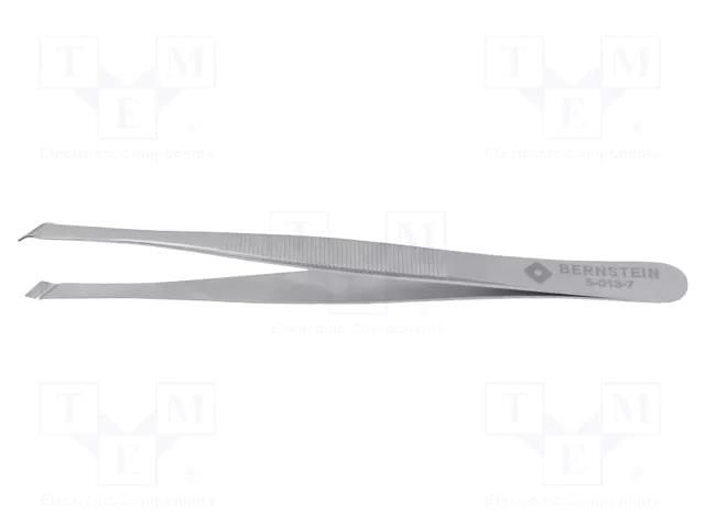 Tweezers; 125mm; Blade tip shape: round; universal BERNSTEIN BRN-5-013-7