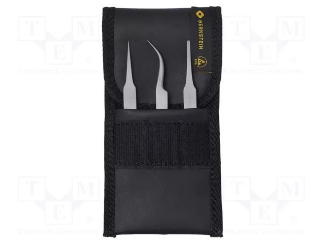 Tweezers-set; for precision works; 3pcs. BERNSTEIN BRN-5-030-A