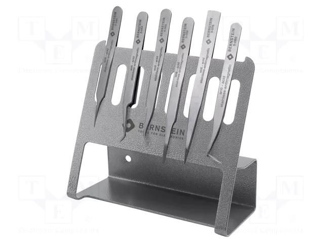 Tweezers-set; for precision works; 6pcs. BERNSTEIN BRN-5-050-AV