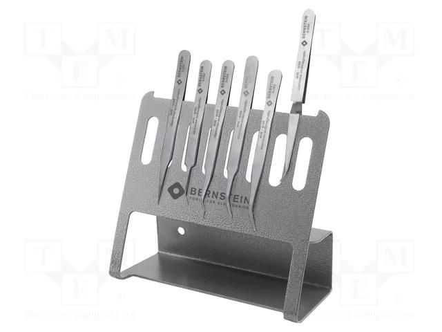 Tweezers-set; for precision works; 6pcs. BERNSTEIN BRN-5-050-V