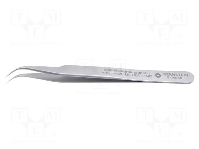 Tweezers; 120mm; Blades: narrowed; Blade tip shape: sharp BERNSTEIN BRN-5-055-UF