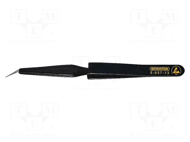 Tweezers; Blade tip shape: sharp; Tweezers len: 120mm; ESD BERNSTEIN BRN-5-058-13