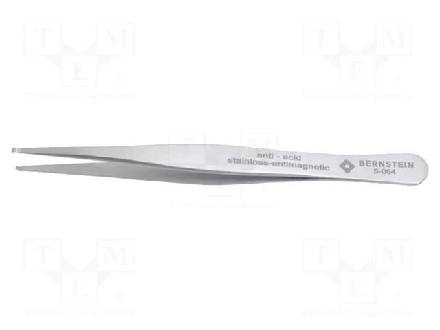 Tweezers; 120mm; Blade tip shape: round; universal BERNSTEIN BRN-5-064