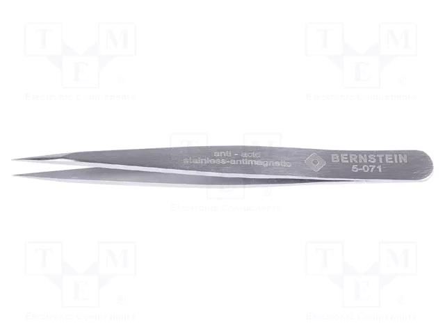 Tweezers; 85mm; Blade tip shape: sharp; universal BERNSTEIN BRN-5-071