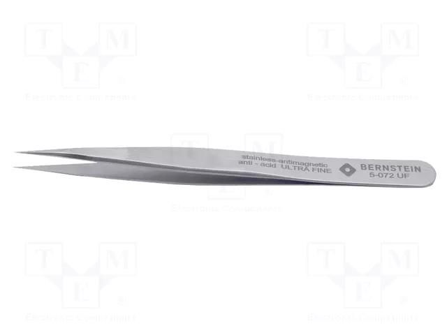 Tweezers; 110mm; Blade tip shape: sharp; universal BERNSTEIN BRN-5-072-UF