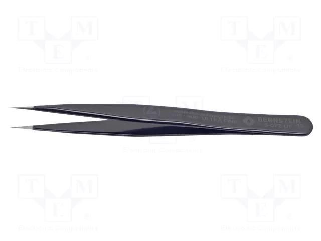 Tweezers; Blade tip shape: sharp; Tweezers len: 110mm; ESD BERNSTEIN BRN-5-072-UF-13