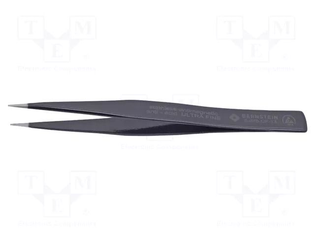 Tweezers; Blade tip shape: sharp; Tweezers len: 130mm; ESD BERNSTEIN BRN-5-078-UF-13