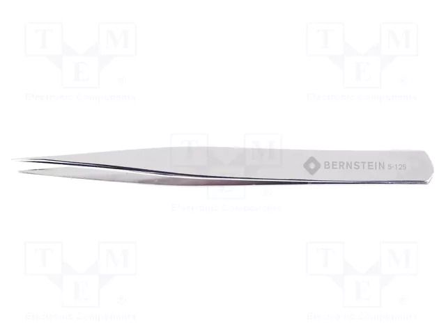 Tweezers; 110mm; Blade tip shape: sharp; universal BERNSTEIN BRN-5-125
