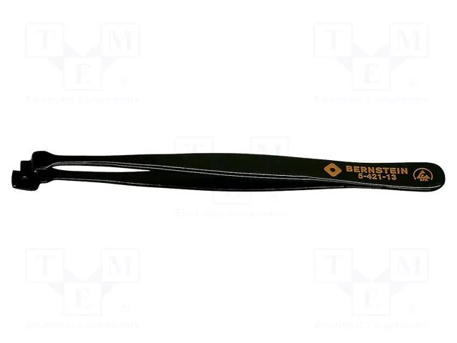 Tweezers; Tweezers len: 130mm; positioning components,SMD; ESD BERNSTEIN BRN-5-421-13