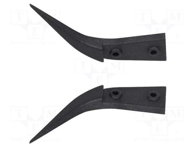Spare part: tip; Blade tip shape: sharp; Blades: curved; ESD; 2pcs. BERNSTEIN BRN-5-437-0