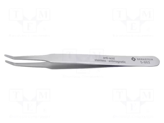 Tweezers; 125mm; Blades: curved,narrowed; universal BERNSTEIN BRN-5-862