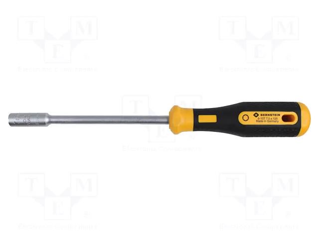 Screwdriver; 6-angles socket; HEX 7mm; Blade length: 125mm BERNSTEIN BRN-6-107
