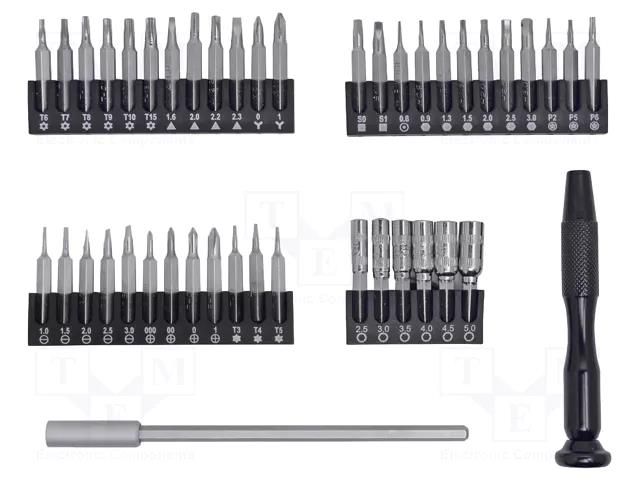 Kit: screwdriver bits; ESD; 44pcs. BERNSTEIN BRN-6-340