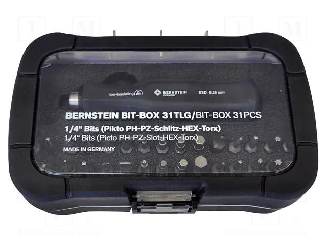 Kit: screwdriver bits; ESD; 31pcs. BERNSTEIN BRN-6-355-ESD