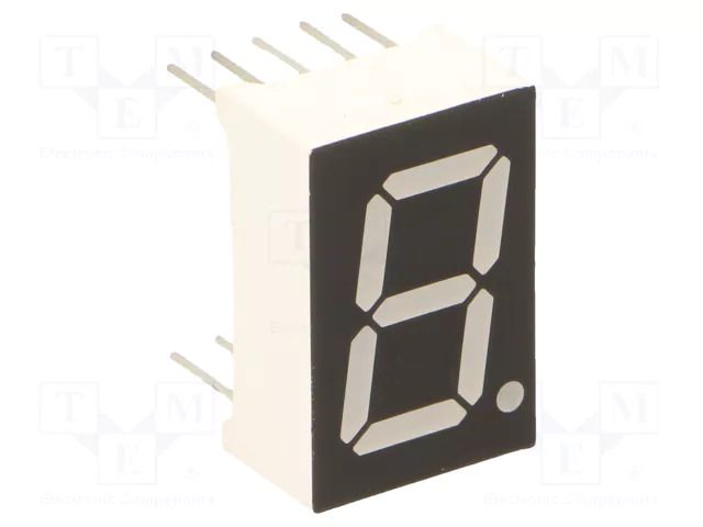 Display: LED; 7-segment; 14.2mm; 0.56"; No.char: 1; yellow-green OPTOSUPPLY OSL10564-IYG