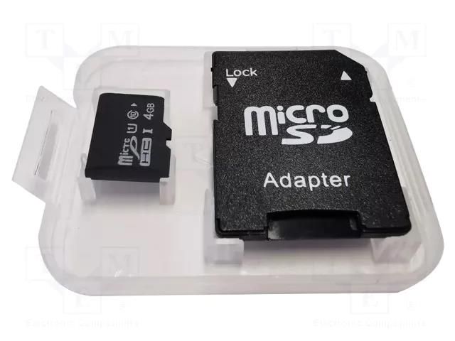 Memory card; Kit: 4GB microSD card Riverdi GRADEA-MICROSD-4GB
