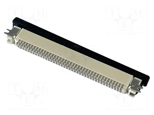 Connector; PIN: 40; ZIF FFC; 0.5mm; Type: top contacts Riverdi ZIF0540UH
