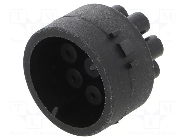Connector: circular; contact insert; male; PIN: 8; 5A; 380V; crimped BULGIN 12734/1