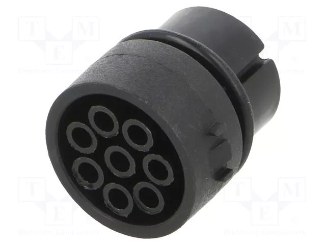 Connector: circular; contact insert; female; PIN: 8; 5A; 380V BULGIN 12735/1