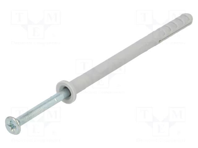 Plastic anchor; with screw; 6x80; zinc-plated steel; N; 50pcs; 6mm FISCHER FISCHER-50353
