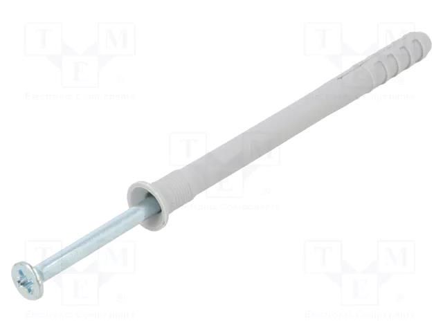Plastic anchor; with screw; 8x100; zinc-plated steel; N; 50pcs. FISCHER FISCHER-50357