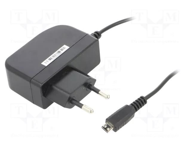Power supply: switching; mains,plug-in; 5VDC; 1.2A; 6W; 79.03% SUNNY SYS1638-0605-MUSB