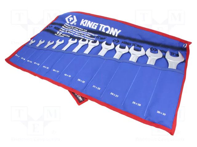 Wrench-set; spanner; 12pcs. KING TONY KT-1112MRN