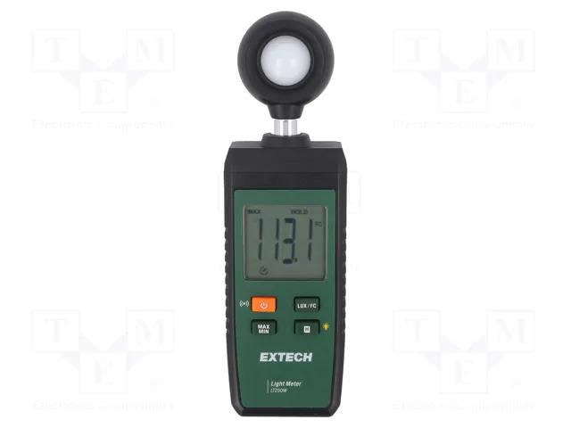Light meter; 0÷100000lx; Meas.accur: ±5%; Resol: 1lux; 176x53x28mm EXTECH LT250W