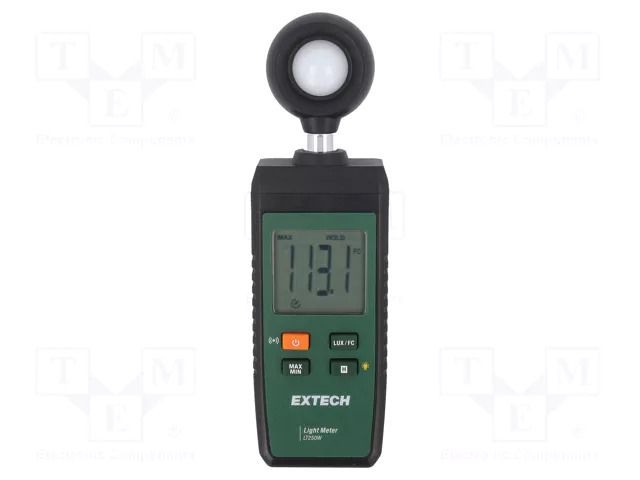 Light meter; 0÷100000lx; Meas.accur: ±5%; Resol: 1lux; 176x53x28mm EXTECH LT250W