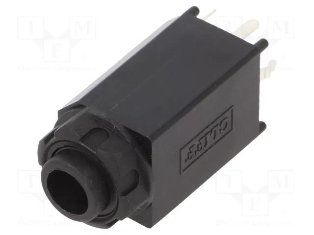 Connector: Jack 6,3mm; socket; female; straight; THT; S1V CLIFF CL11061SA