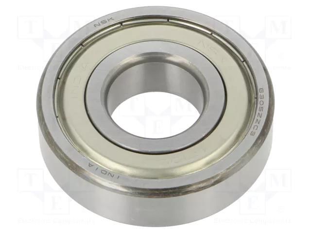 Bearing: ball; Øint: 25mm; Øout: 62mm; W: 17mm; bearing steel NSK NSK6305-ZZ/C3-E